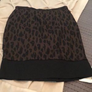 Leopard print skirt